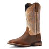 10042436 Ariat Men's Everlite Wide Square Toe Cowboy Boot - Whole Wheat/ Sand Dollar