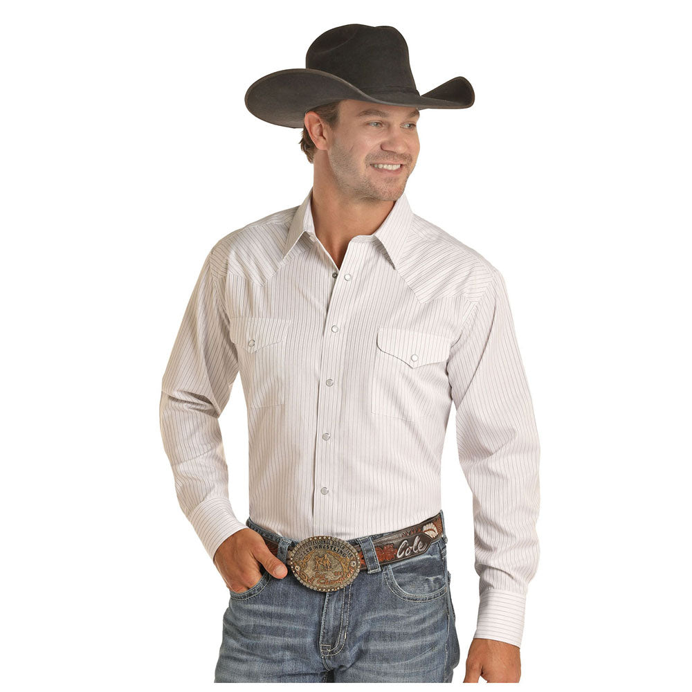 Cinch Men's Long Sleeve Western Pearl Snap Shirt