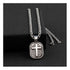 32160 Twister Men's Floral Cross Necklace