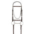 407351 Camelot Raised Fancy Stitch Snaffle Bridle Brown English Bridle