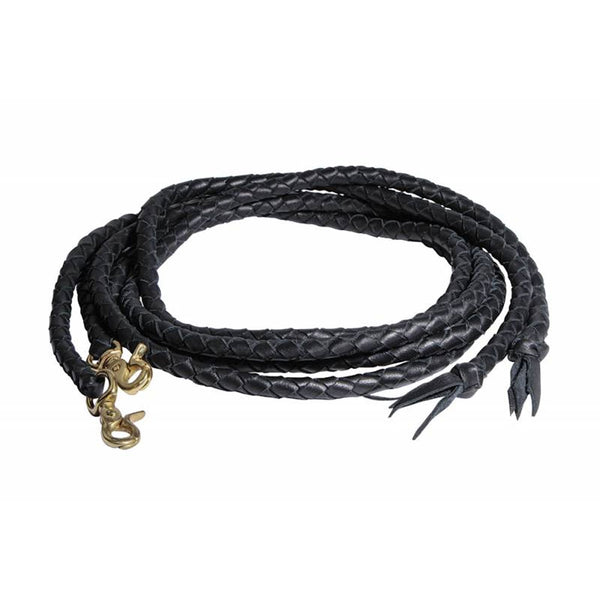 7950 Professional's Choice Braided Leather Split Rein