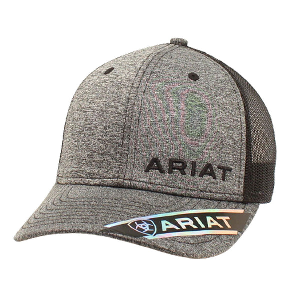 A300005001 Ariat Men's Heathers Black Snapback Cap