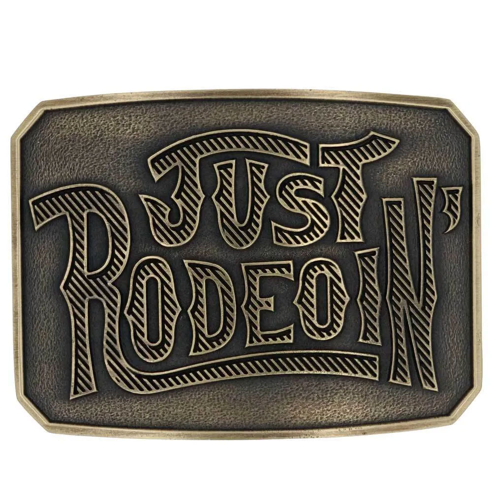 Montana Silversmiths Cowboy Sh*t Antiqued Attitude Belt Buckle