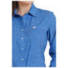 MSW9163014 Cinch Women's Long Sleeve ArenaFlex Button Shirt- Blue