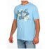 MTT1690507 Cinch Men's Camp Aloha Heather Blue Tee