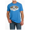 MTT1690556 Cinch Men's Short Sleeve Tee - Heather Blue