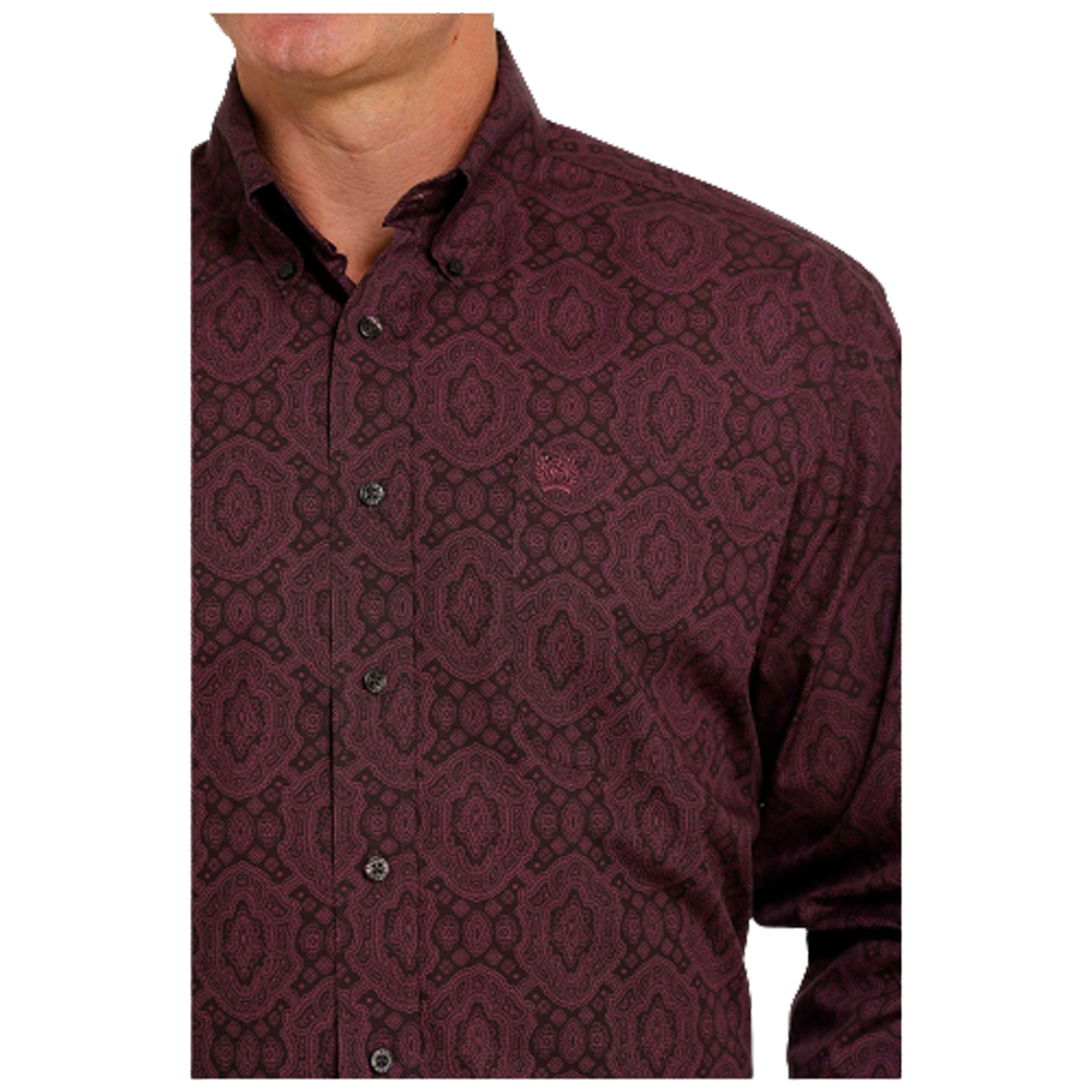 Cinch purple paisley on sale shirt