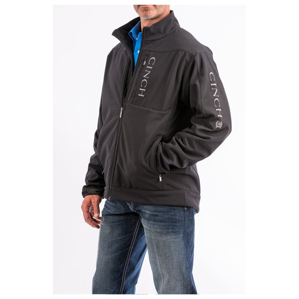 MWJ1043014 Cinch Men's Concealed Carry Bonded Jacket - Black with Grey