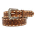 N210005702 Nocona Men's Floral Tooled Buckstitch Brown Belt