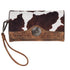 N770012302 Nocona Jessie Rae Clutch - Brown Cow Print