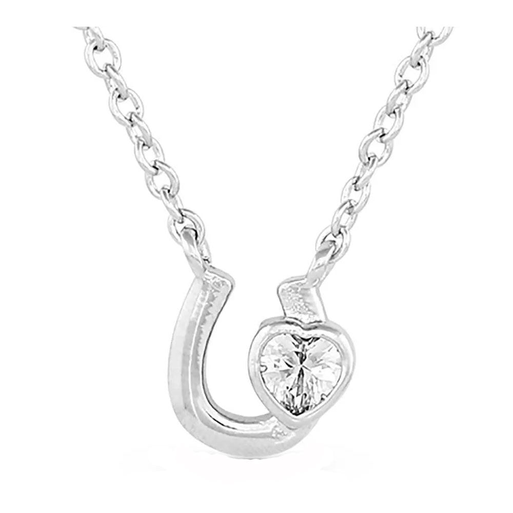 925 Sterling Silver Lucky Horseshoe Pendant  