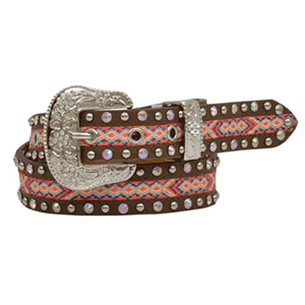Angel Ranch Lace Brown Belt Small
