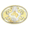 3756607 Nocona Men's Oval Floral Embossed Belt Buckle