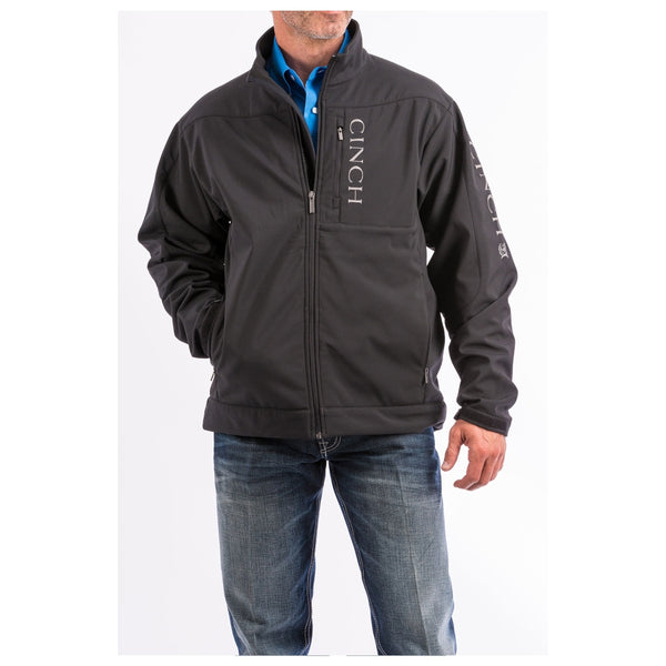 MWJ1043014 Cinch Men's Concealed Carry Bonded Jacket - Black with Grey